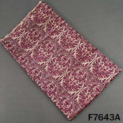 Printed Pure Monga Silk Fabric - F7643