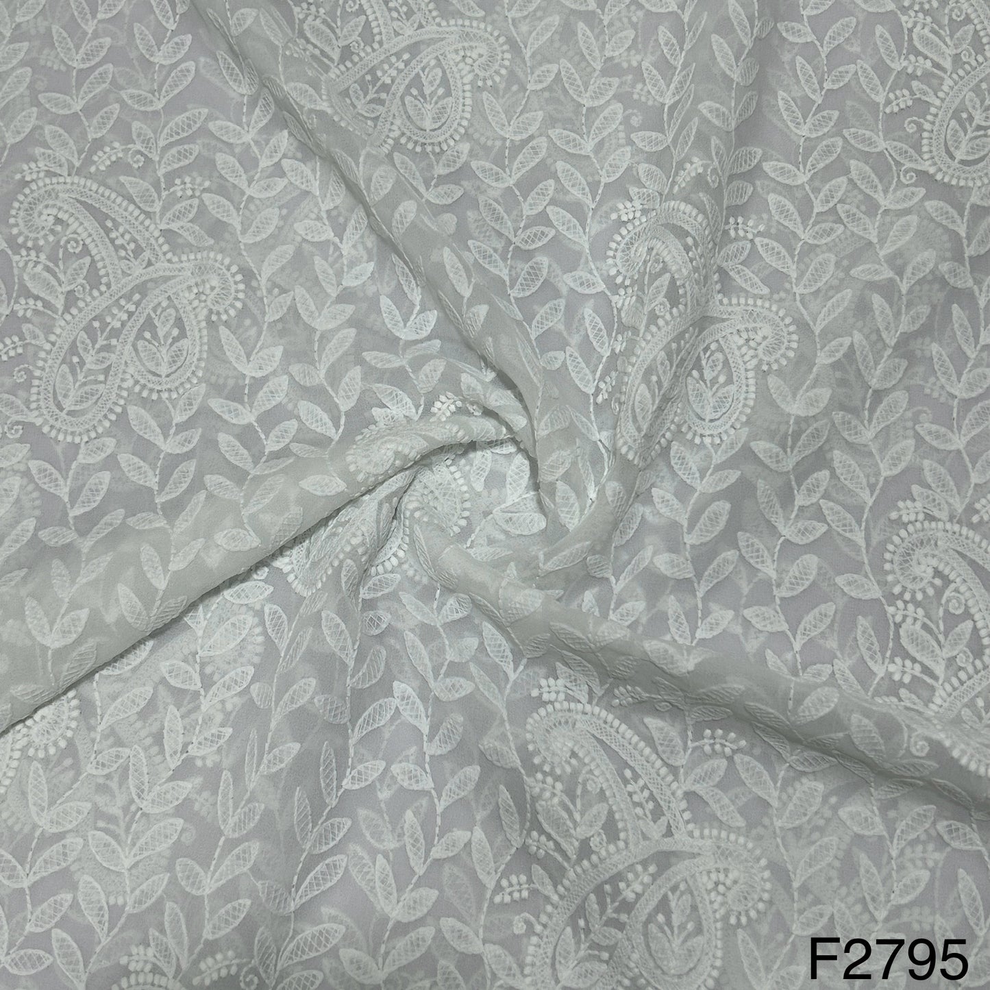 Chikanakari Georgette Fabric-F2795