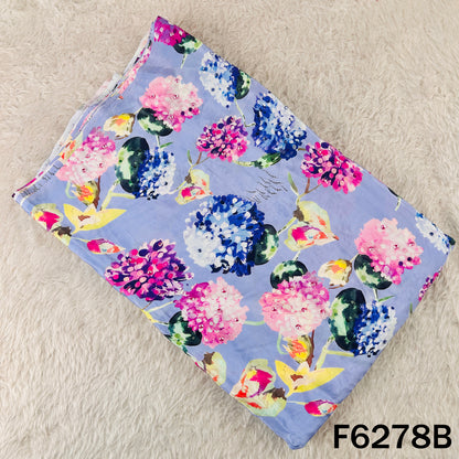 Digital Print Sequins Work Crepe Fabric - F6278
