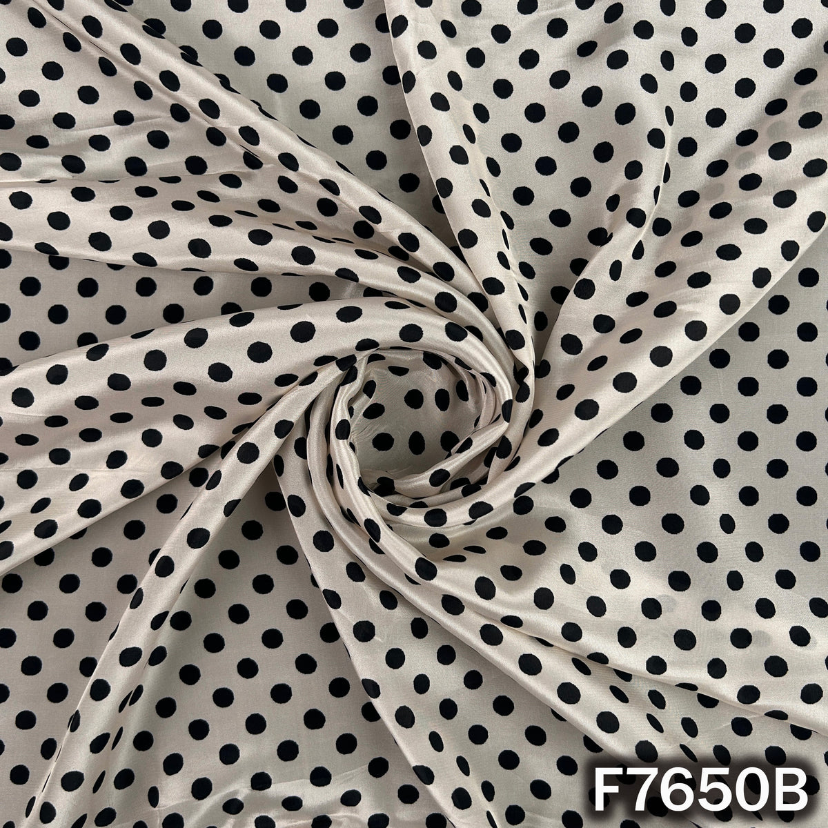 Digital Print Polka Dot Crepe Fabric - F7650