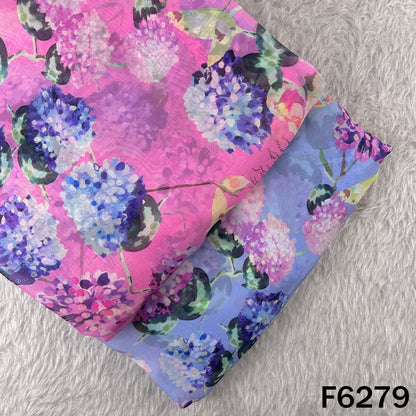 Digital Print Organza Fabric - F6279