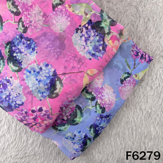 Digital Print Organza Fabric - F6279