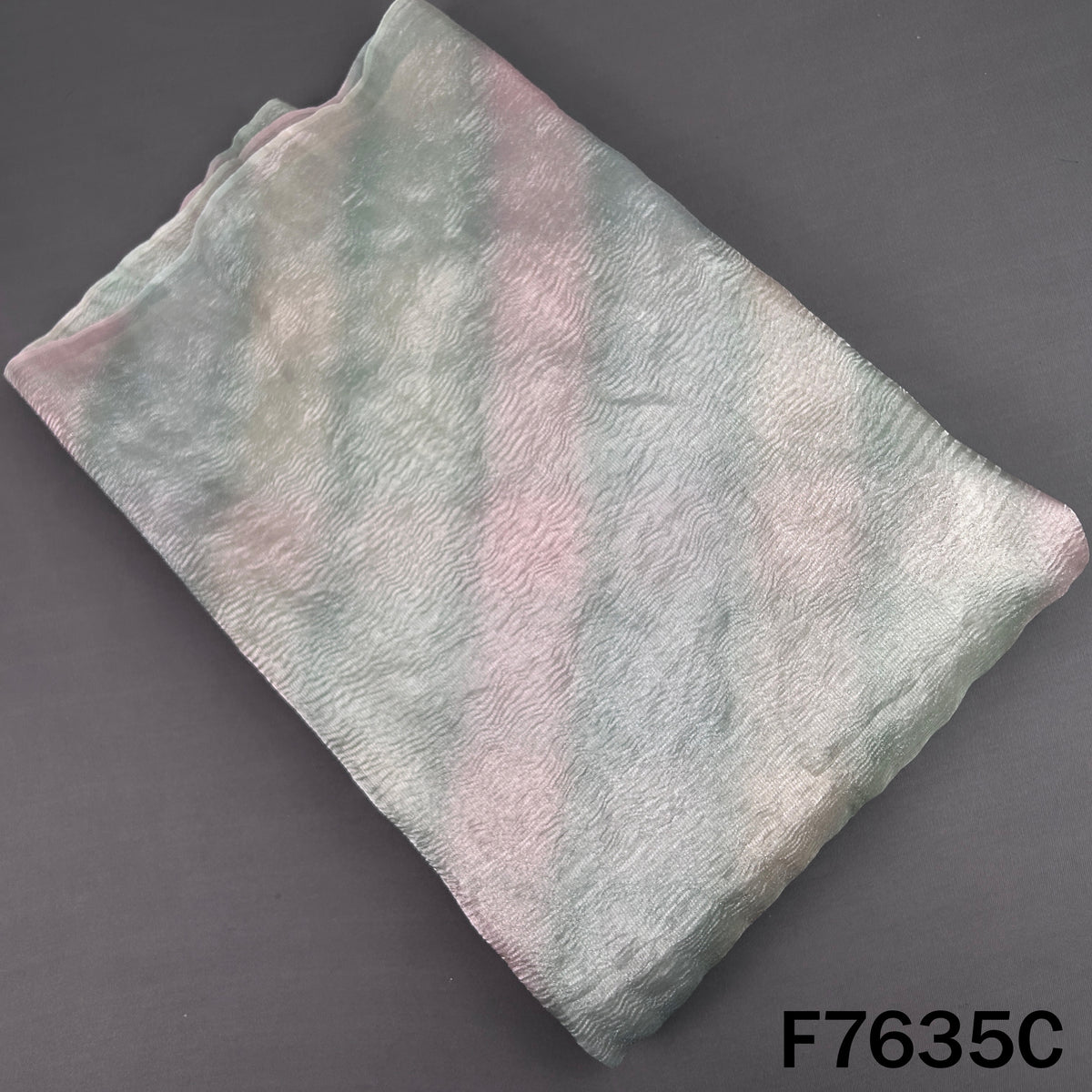 Ombre Shade Crush Tissue Fabric - F7635
