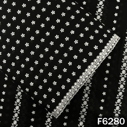 Chikankari Cotton Fabric - F6280