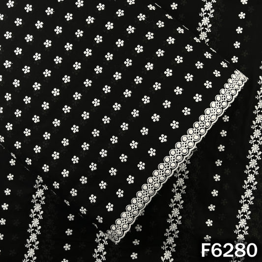 Chikankari Cotton Fabric - F6280