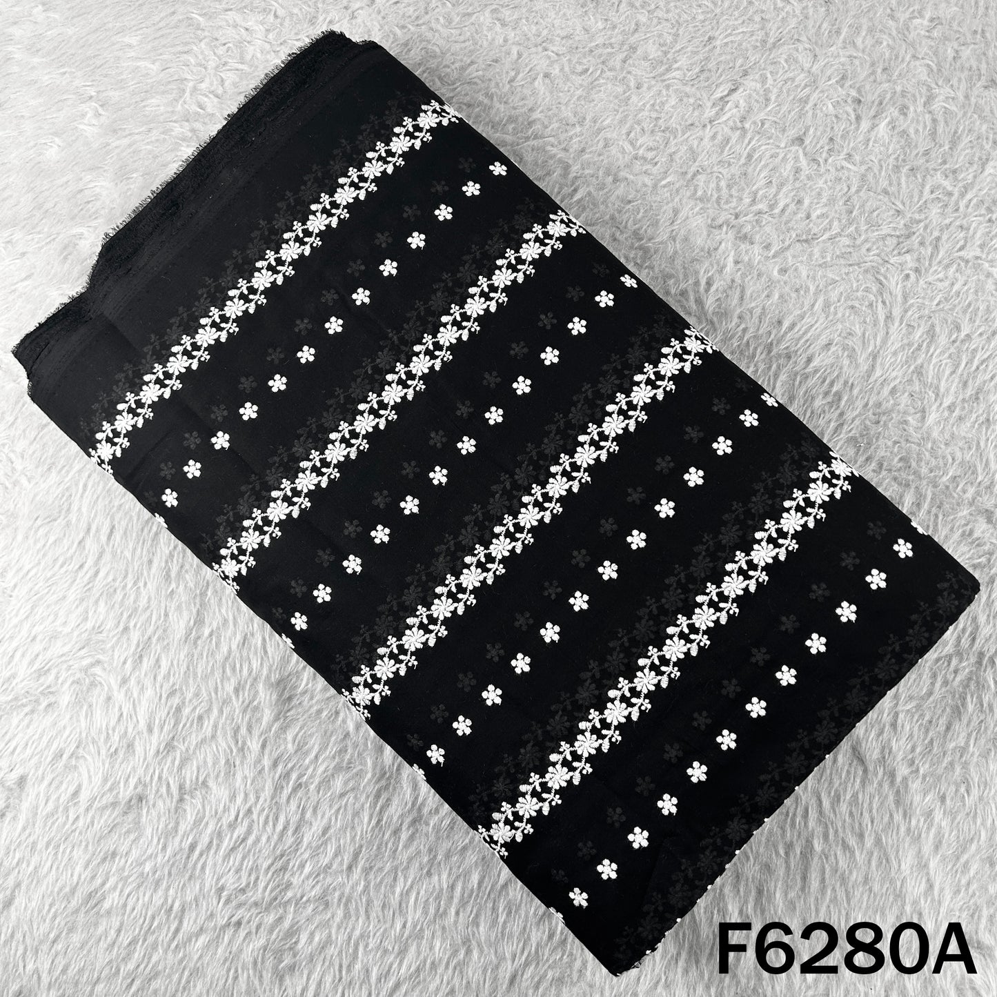 Chikankari Cotton Fabric - F6280