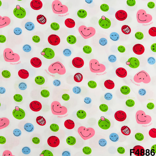Baby print Cambric Cotton Fabric-F4886