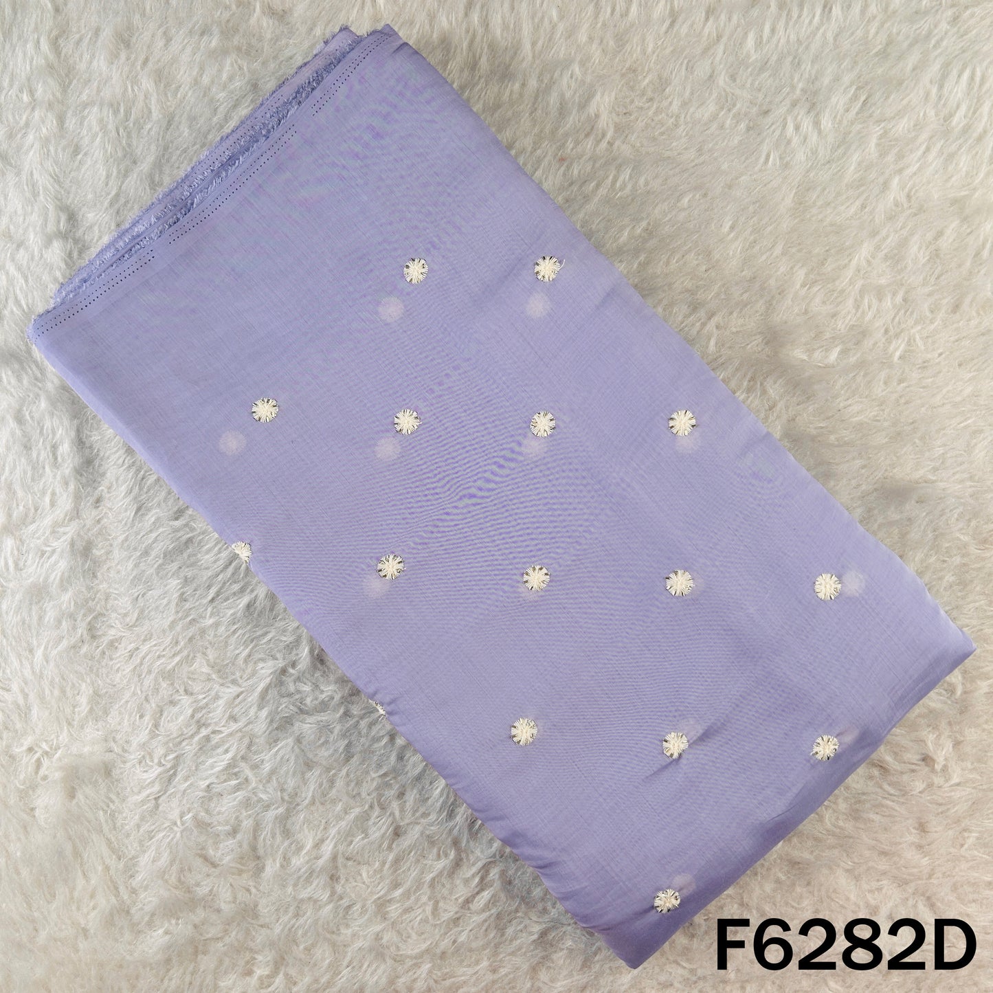 Cut Dana Thread Work Muslin Silk Fabric - F6282