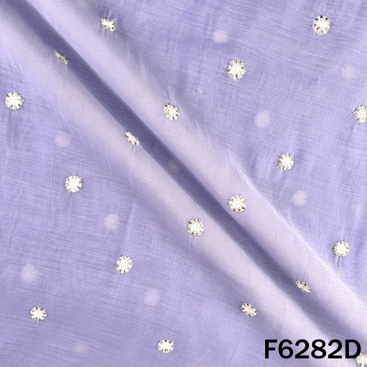 Cut Dana Thread Work Muslin Silk Fabric - F6282