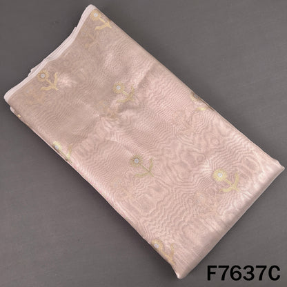 Zari Work Tissue Organza Fabric - F7637