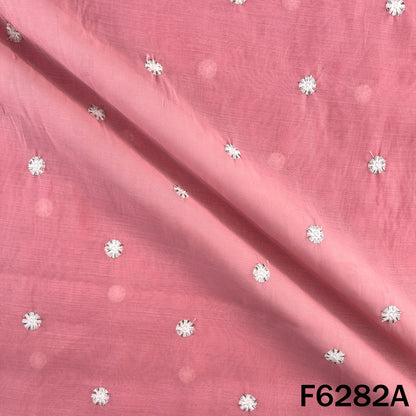Cut Dana Thread Work Muslin Silk Fabric - F6282