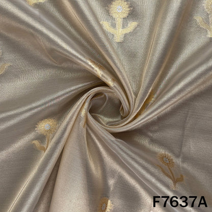 Zari Work Tissue Organza Fabric - F7637