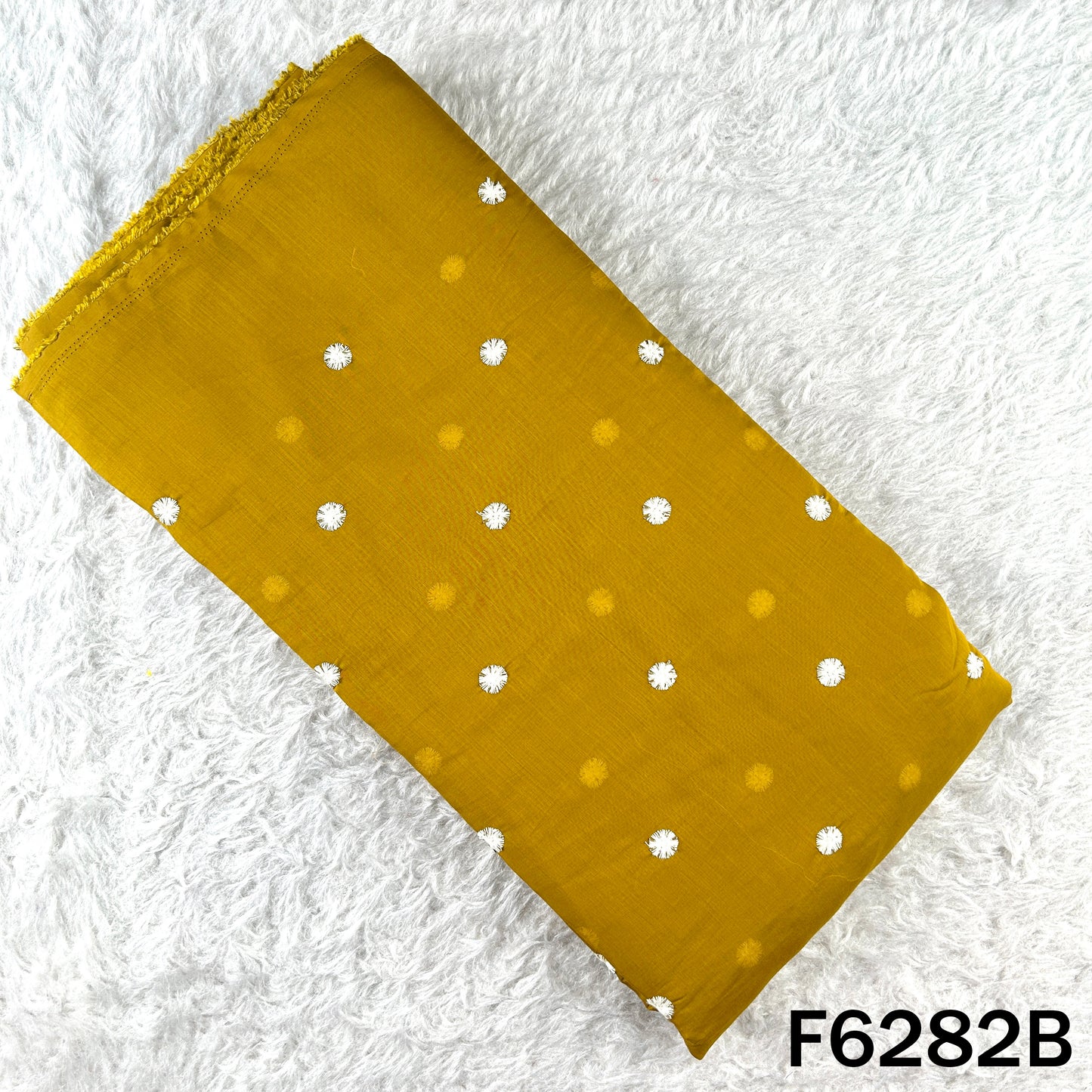 Cut Dana Thread Work Muslin Silk Fabric - F6282