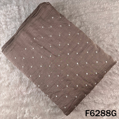 Thread Sequins Work Mul Chanderi Fabric - F6288