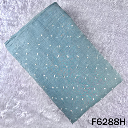 Thread Sequins Work Mul Chanderi Fabric - F6288