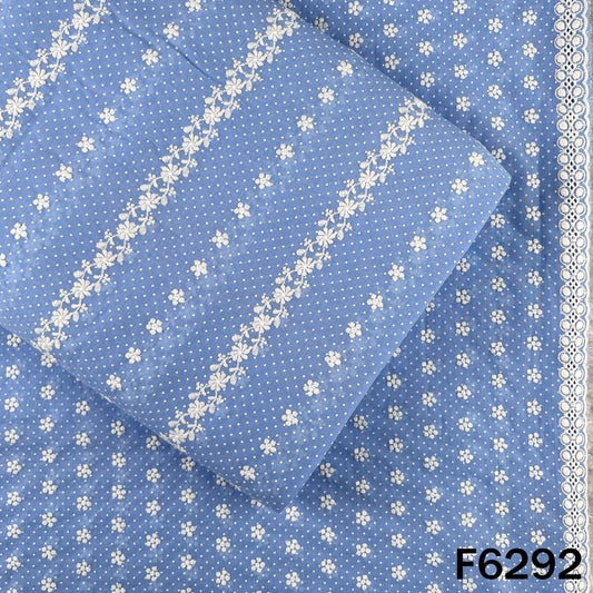 Chikankari Cotton Fabric - F6292