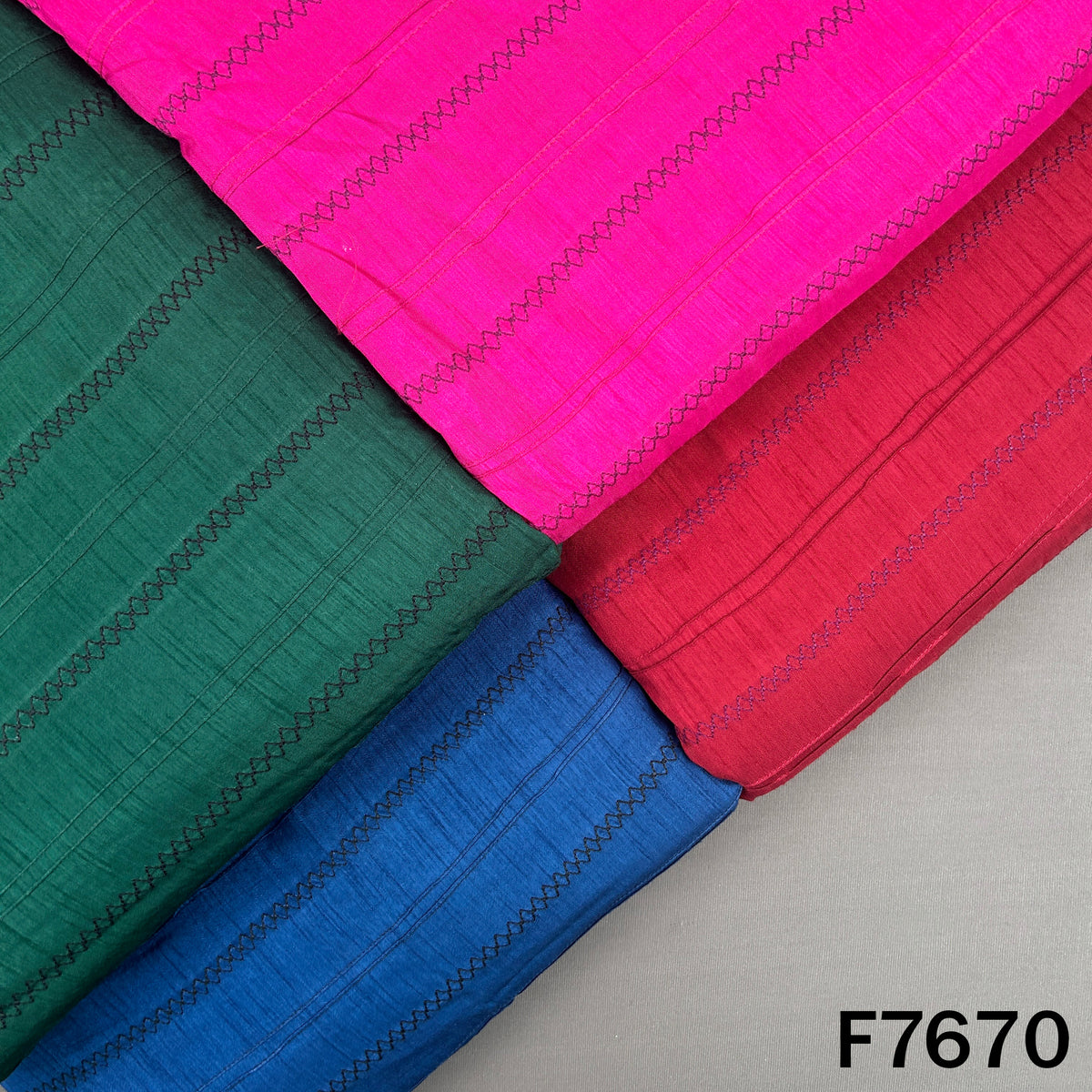Thread Work Monga Silk Fabric - F7670