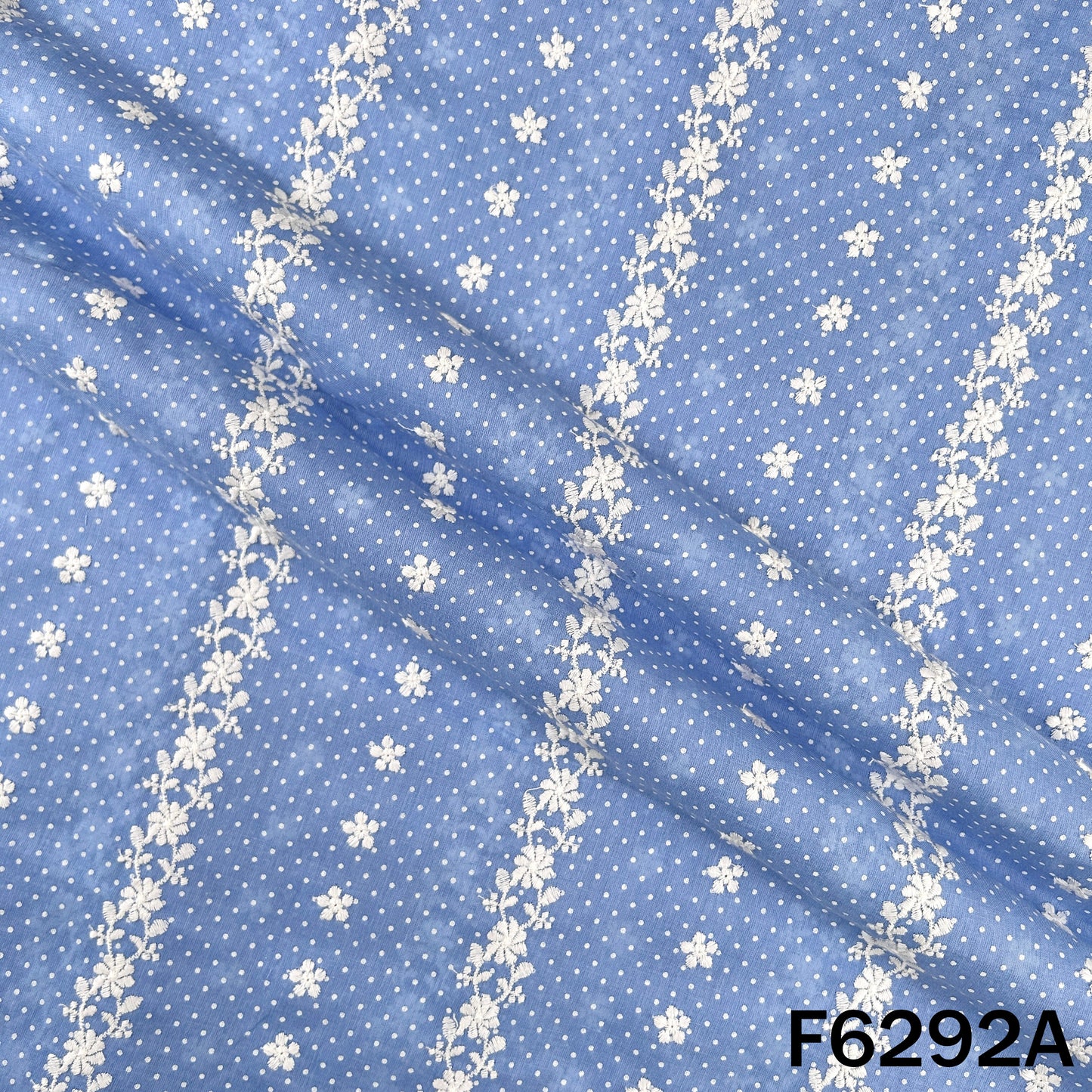 Chikankari Cotton Fabric - F6292