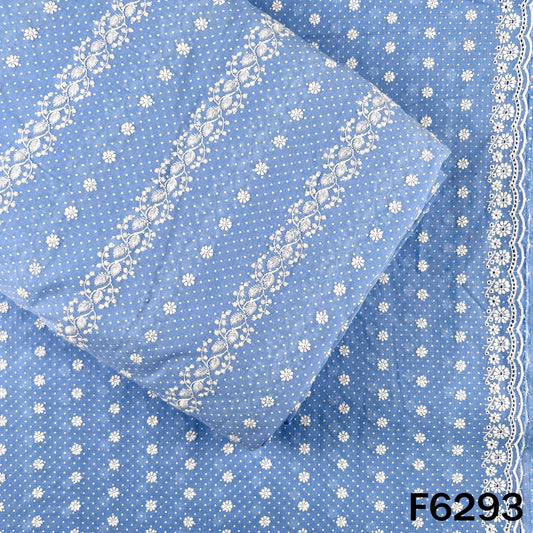 Chikankari Cotton Fabric - F6293