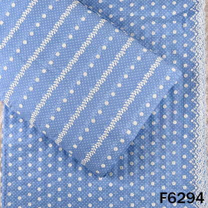 Chikankari Cotton Fabric - F6294
