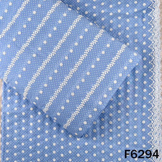 Chikankari Cotton Fabric - F6294