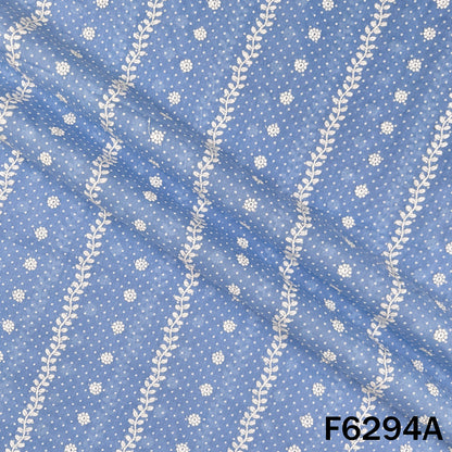 Chikankari Cotton Fabric - F6294