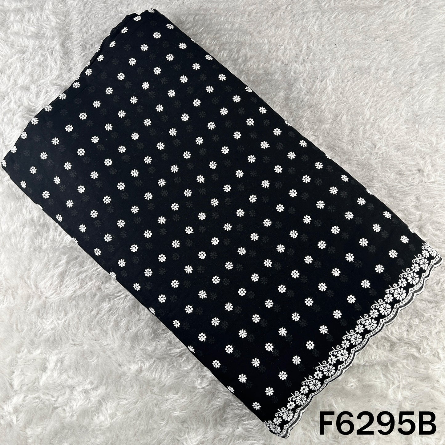 Chikankari Cotton Fabric - F6295