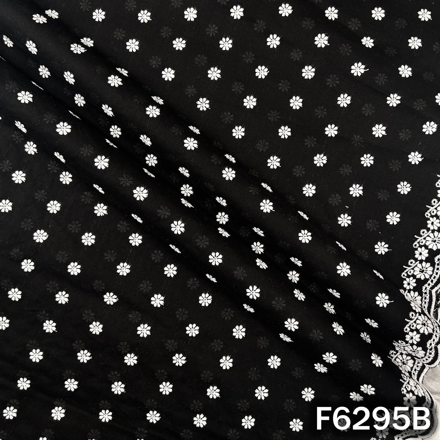 Chikankari Cotton Fabric - F6295