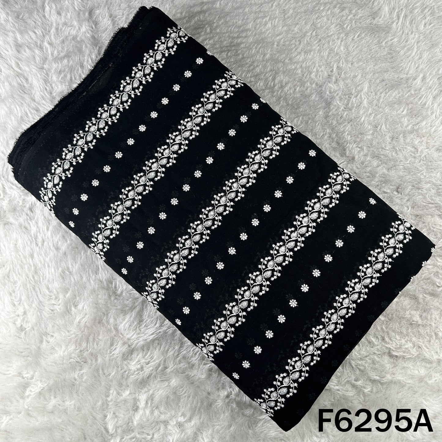 Chikankari Cotton Fabric - F6295