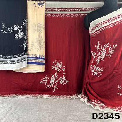 Digital Print Muslin Silk Dupatta - D2345