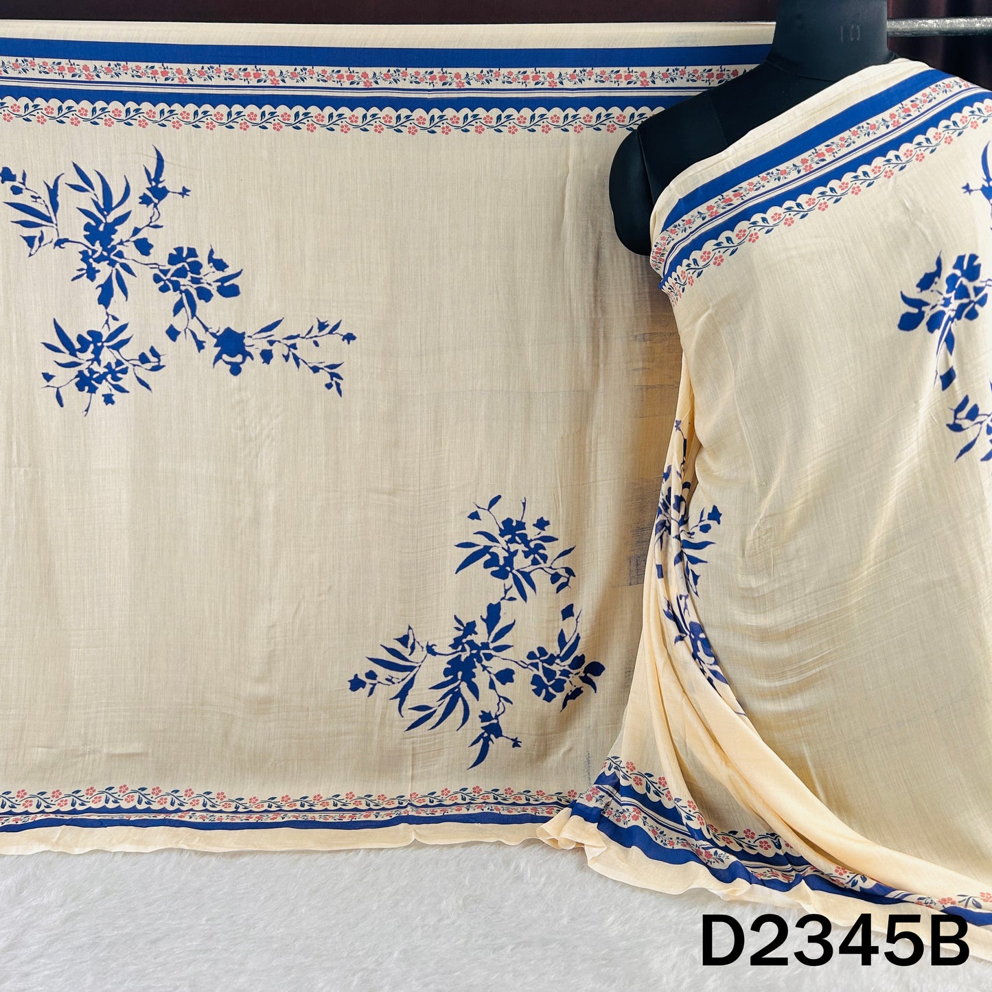 Digital Print Muslin Silk Dupatta - D2345
