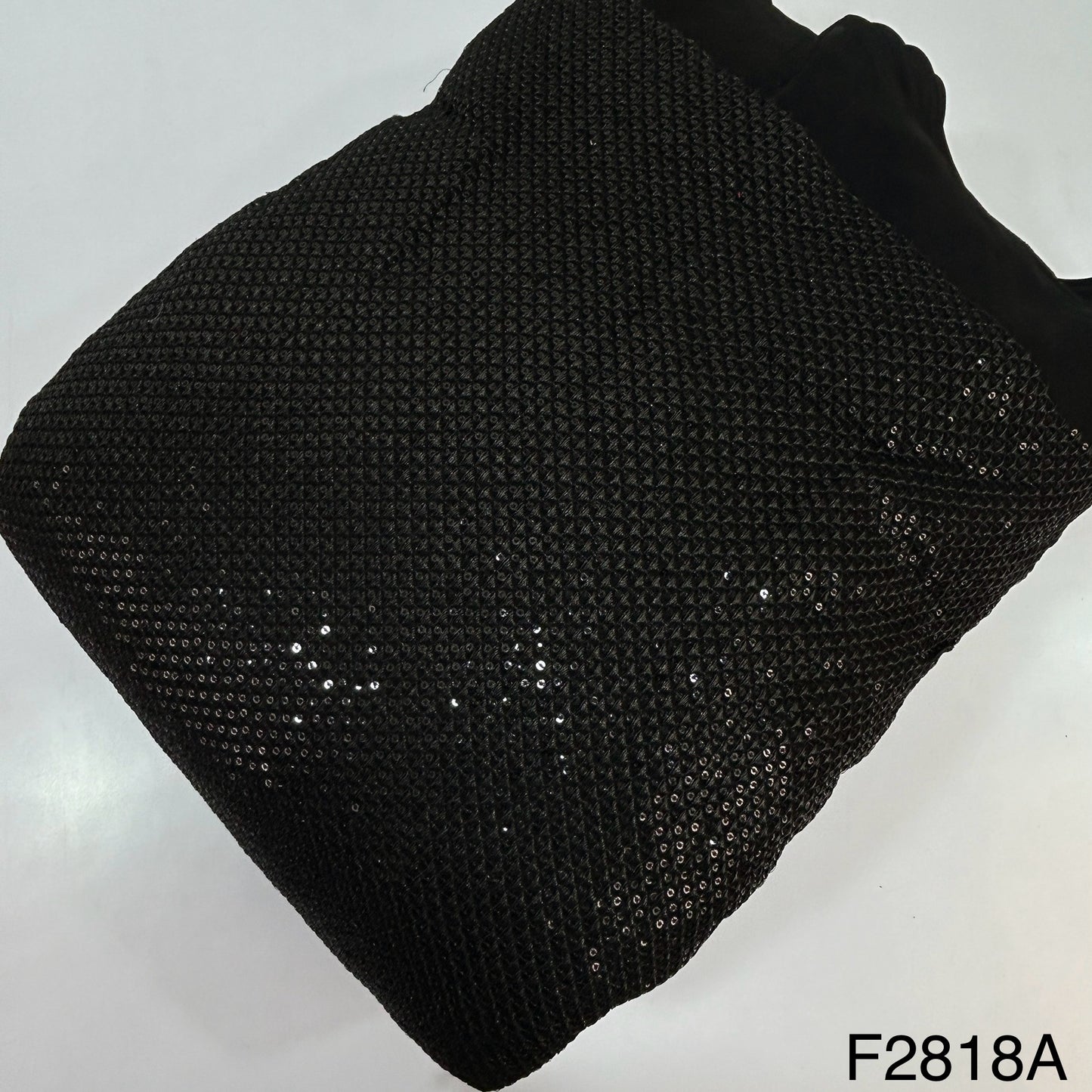 Zari Sequins Embroidered georgette Fabric-F2818