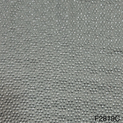 Zari Sequins Embroidered Georgette Fabric-F2819