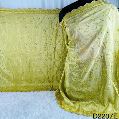 Cut Dana Thread Embroidered Simmer Tissue Dupatta-D2207