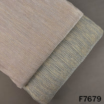 Foil Work Pleated Lycra Fabric - F7679