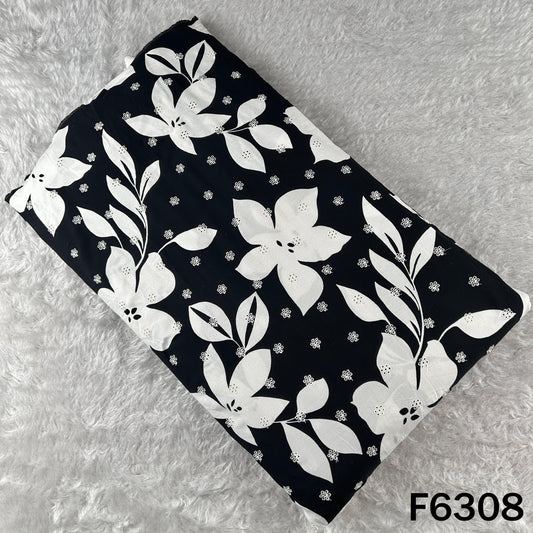 Printed Hakoba Rayon Cotton Fabric - F6308