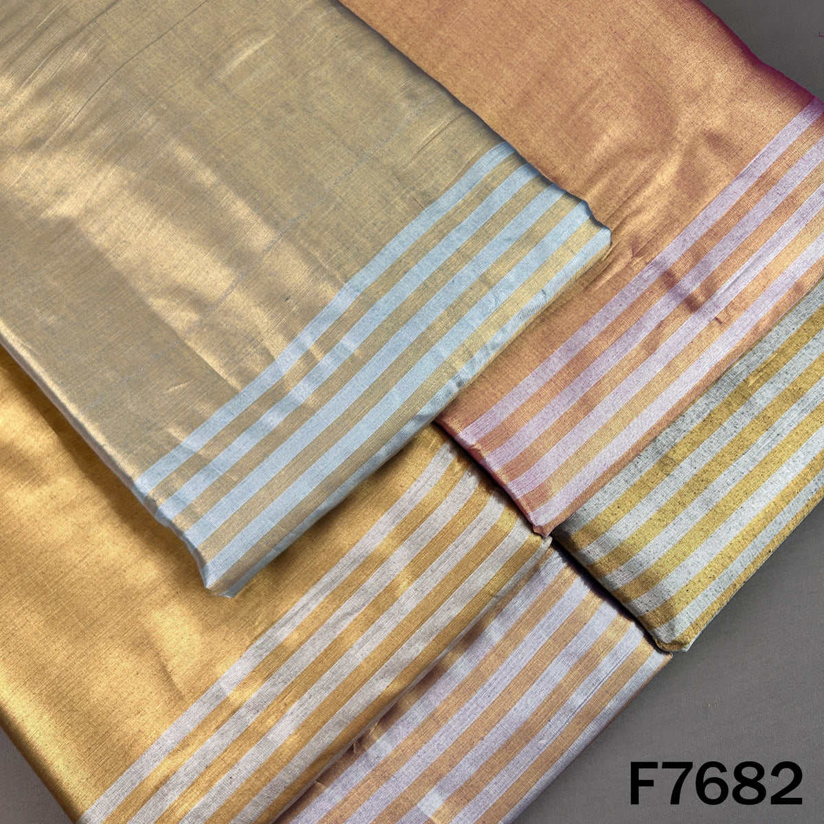 Kanjivaram Cotton Tissue Fabric - F7682