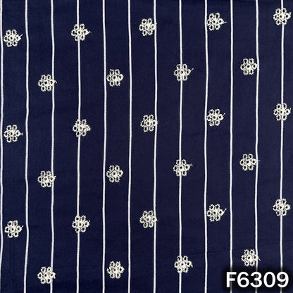 Printed Hakoba Rayon Cotton Fabric - F6309