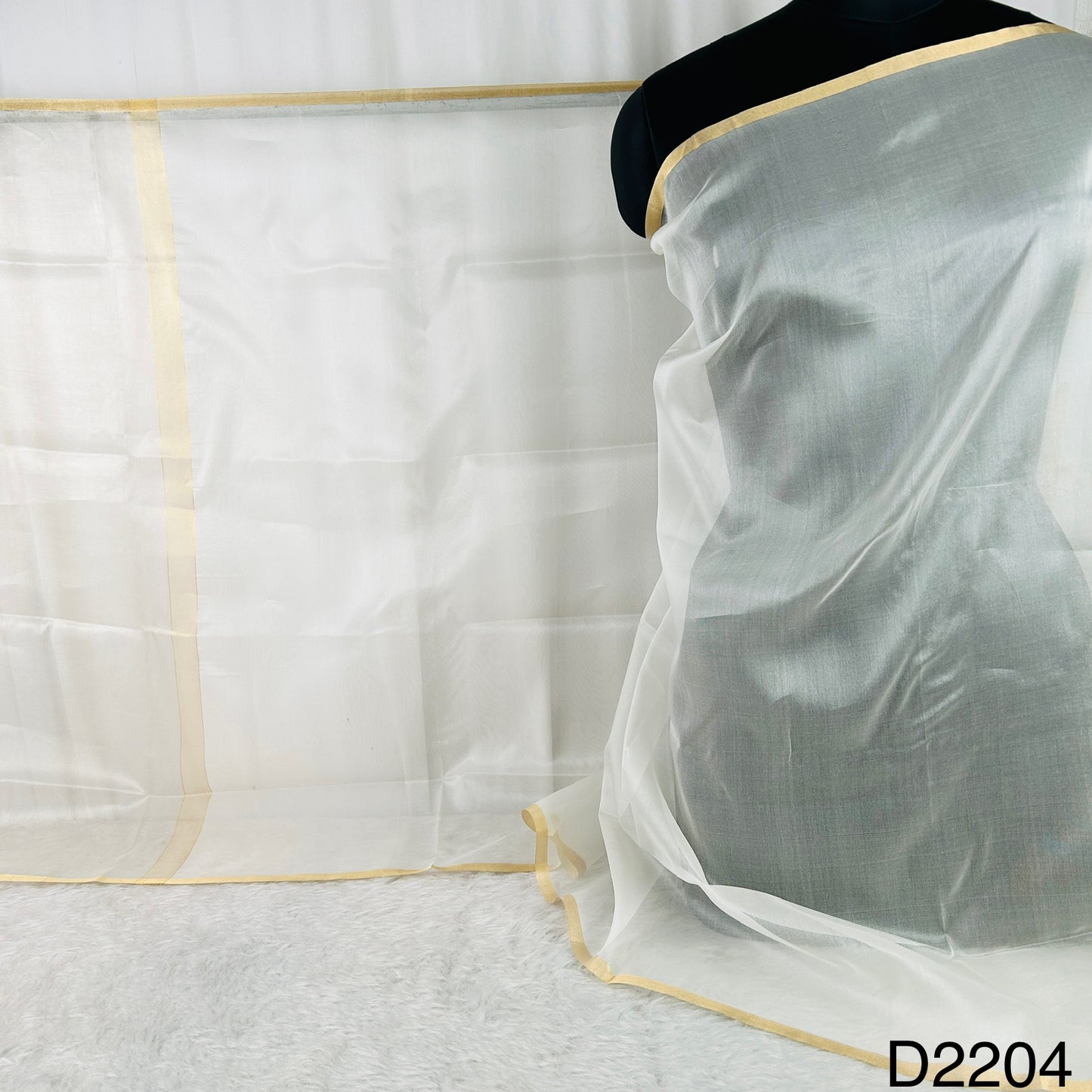 Dyeable Orgenza Silk Dupatta-D2204