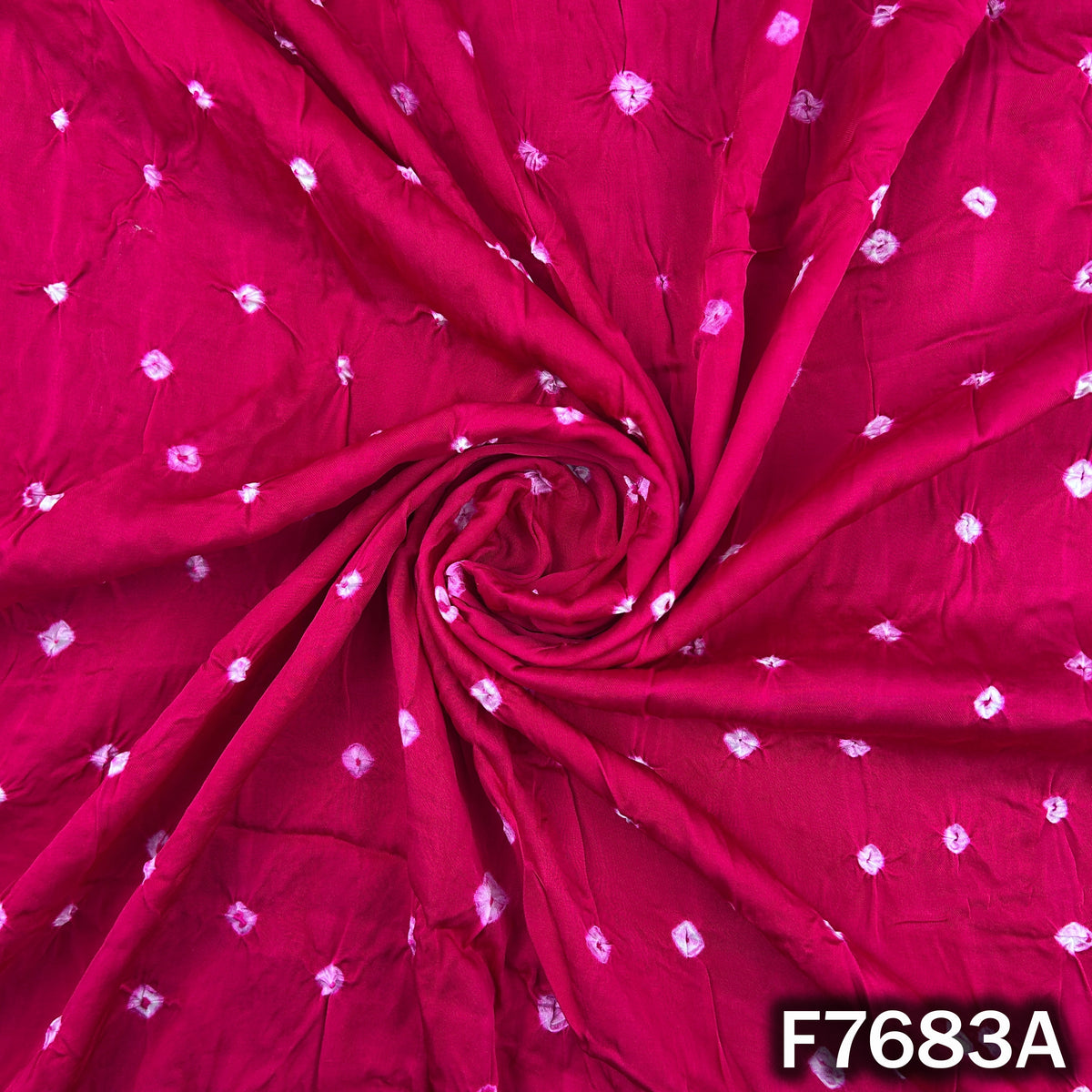 Bandhani Print Modal Satin Fabric - F7683