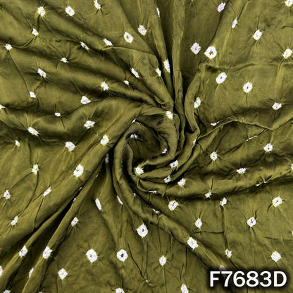 Bandhani Print Modal Satin Fabric - F7683