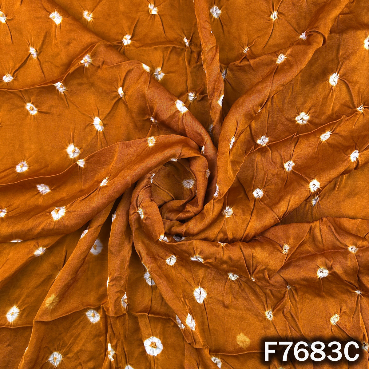 Bandhani Print Modal Satin Fabric - F7683