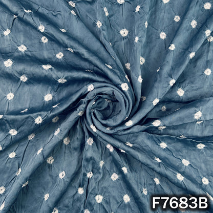 Bandhani Print Modal Satin Fabric - F7683