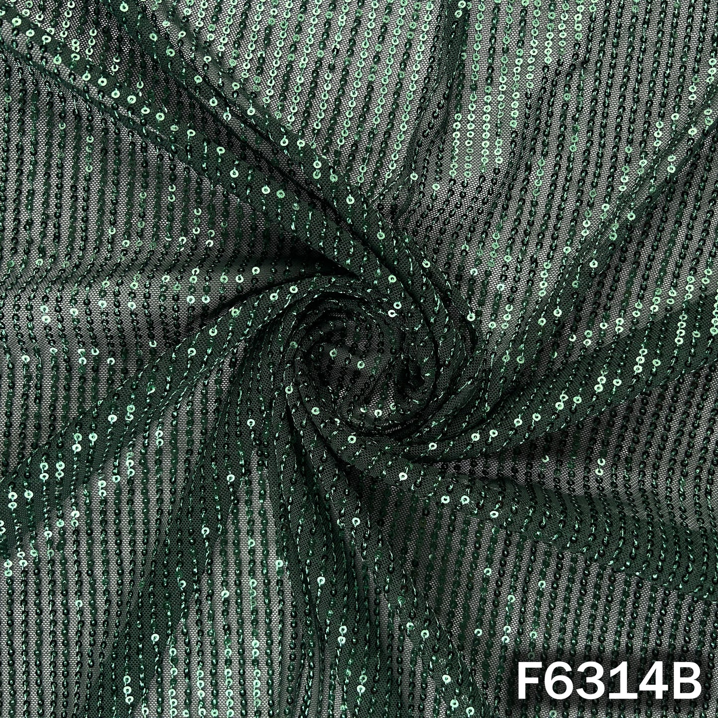 Sequins Work Lycra Net Fabric - F6314