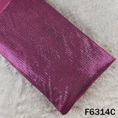 Sequins Work Lycra Net Fabric - F6314