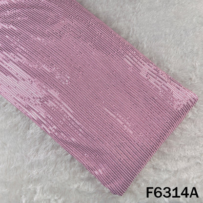 Sequins Work Lycra Net Fabric - F6314