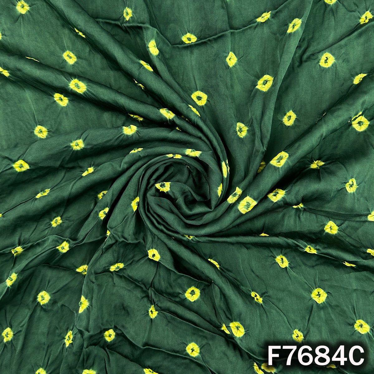Bandhani Print Modal Satin Fabric - F7684