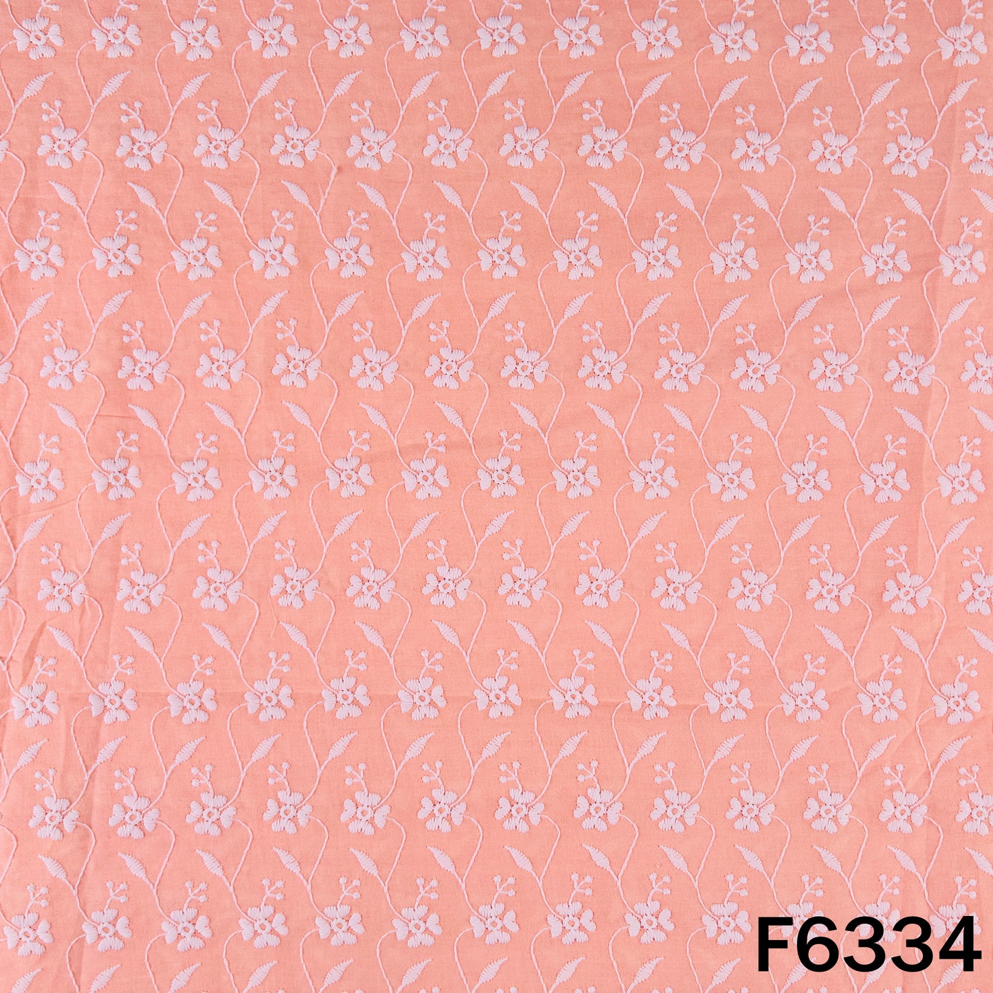 Chikankari Cotton Fabric - F6334