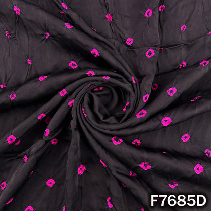 Bandhani Print Modal Satin Fabric - F7685