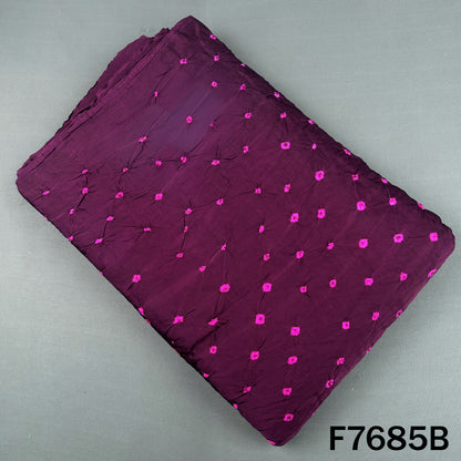 Bandhani Print Modal Satin Fabric - F7685